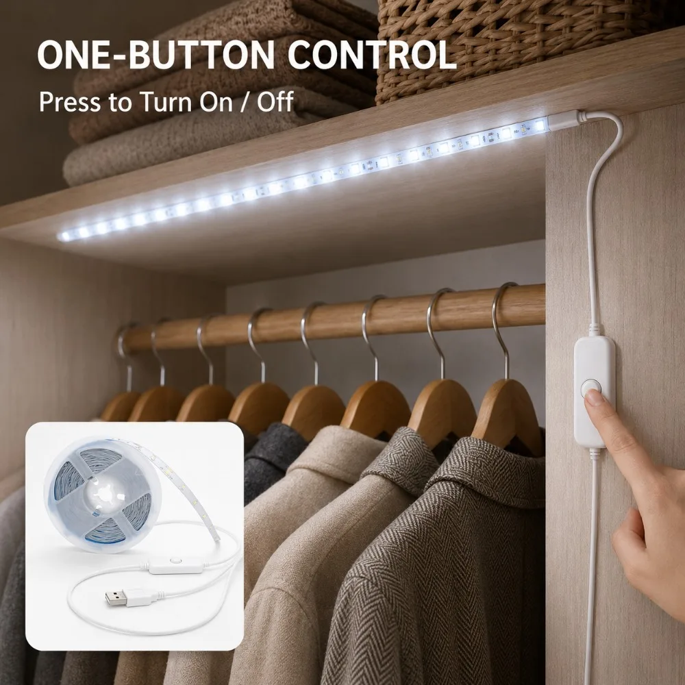 LED Strip Lights USB Button Co - Led Strip Lights ulasan dan harga